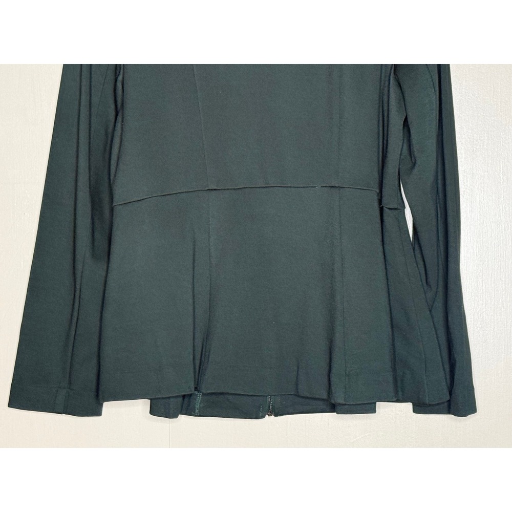 Lane Bryant Dark Green Peplum Zip Front Jacket Plus Size 18 - Picture 7 of 9